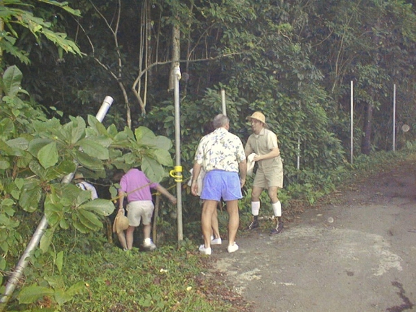 A short walk from the parking lot